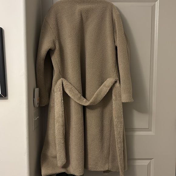 Faux Shearling Belted Coat - Picture 6 of 6